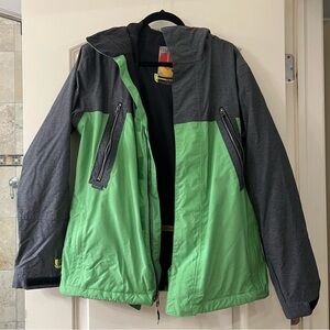 Gray and green Burton coat. Men’s size small.